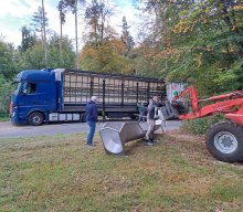 Anlieferung Hangrutsche